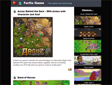 Tablet Screenshot of fortix-game.com